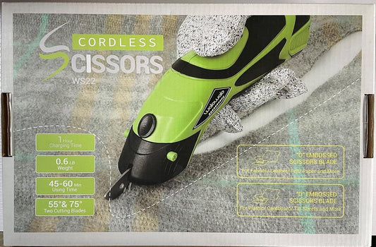 Cordless Rotary Cutter - Electric Fabric Scissors Multicutter for Leather and Cotton - Fast Charging 4V Universal Cutter