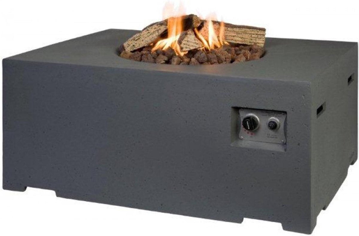 Happy Cocooning - Fire Table Rectangular - Anthracite
