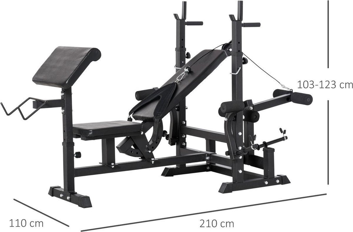Halterbank - Fitnessbank - Trainingsbank - Fitnessbank - Fitness - Multifunctioneel