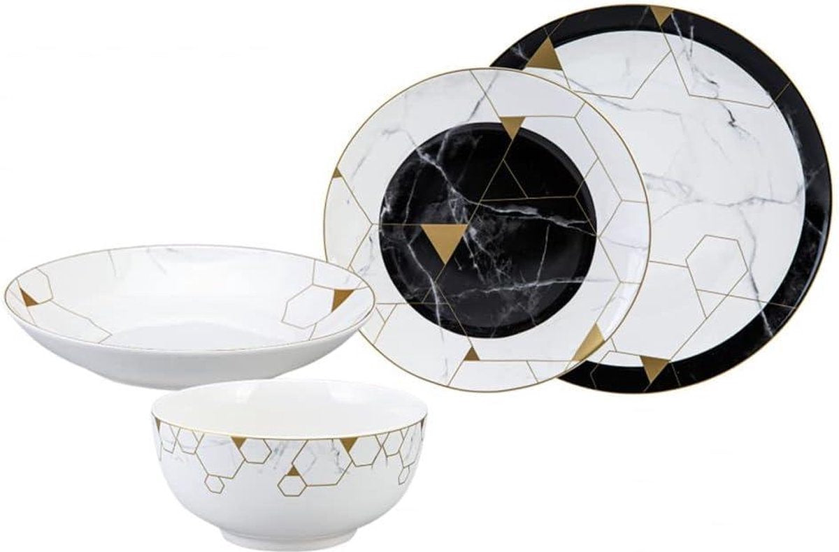 Gem tableware for 6 people 24-piece - Karaca plate set