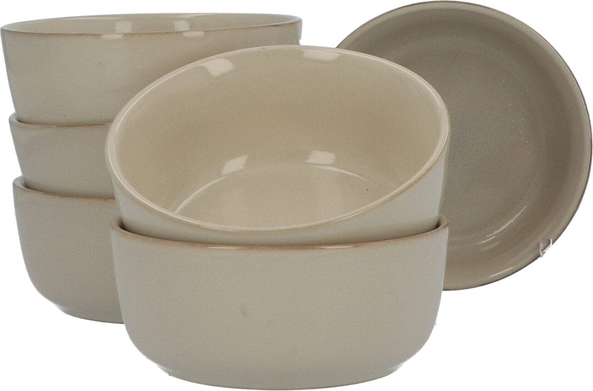 6-persoons 18-delig servies Terre Beige Geglazuurd Keramiek