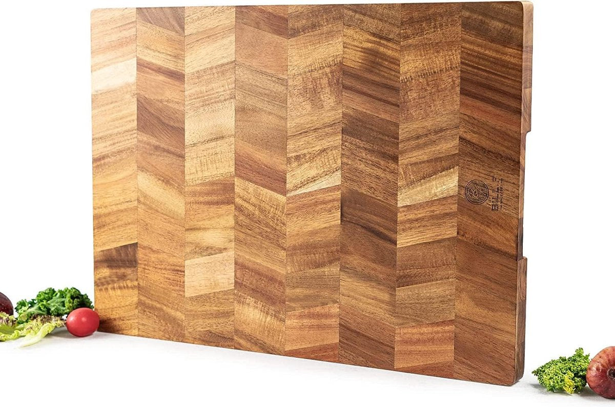Acaciahouten snijplank kopshout Professionele snijplank groot 46 x 33 x 2,5 cm