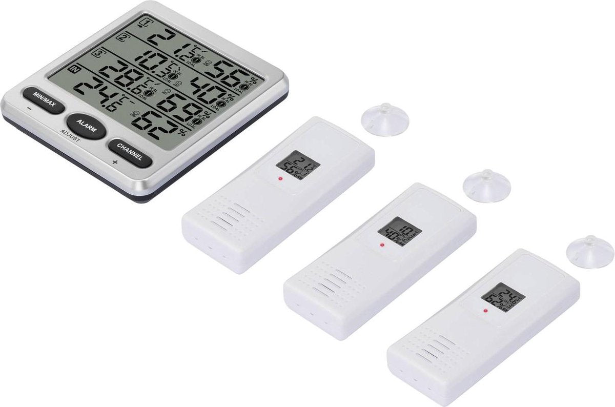Renkforce draadloze thermo- en hygrometer zilver