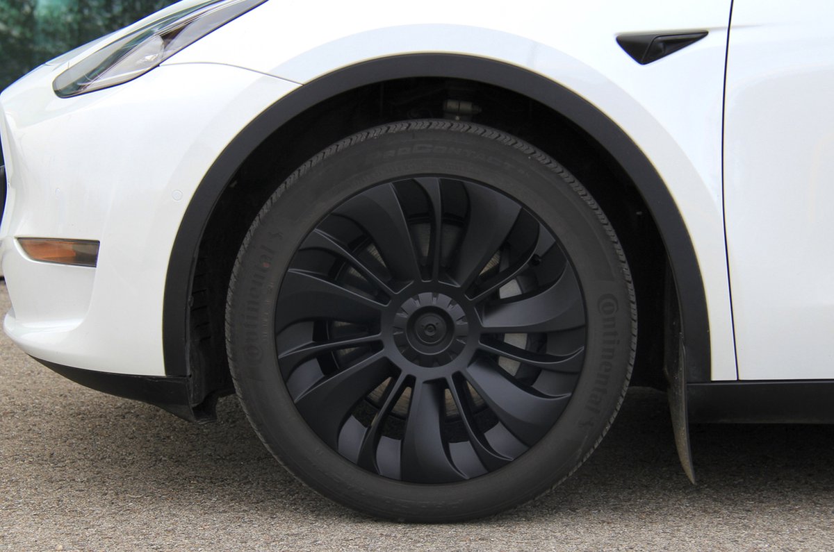 MHDW - Wieldoppen Geschikt voor Tesla Model Y Zwarte Performance Turbine wieldoppen set - Sportieve upgrade voor 19 inch Gemini velgen - Auto Exterieur Accessoires Nederland en België