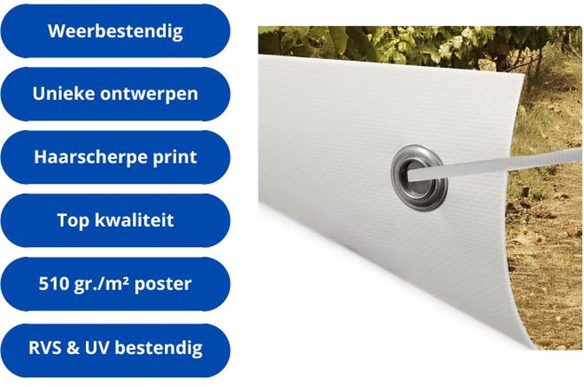 Berg tuinposter - Natuur tuinposter - Tuinposter Sneeuw - Posters buiten - Tuinaccessoires - Tuin decoratie voor buiten tuinposter 150x100 cm