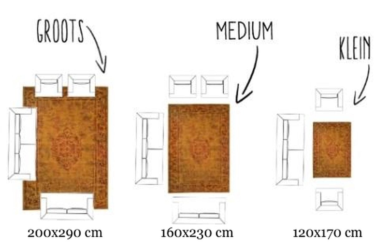 Vloerkleed Grijs Effen Hoogpolig Tapijt Loca - 160x230cm