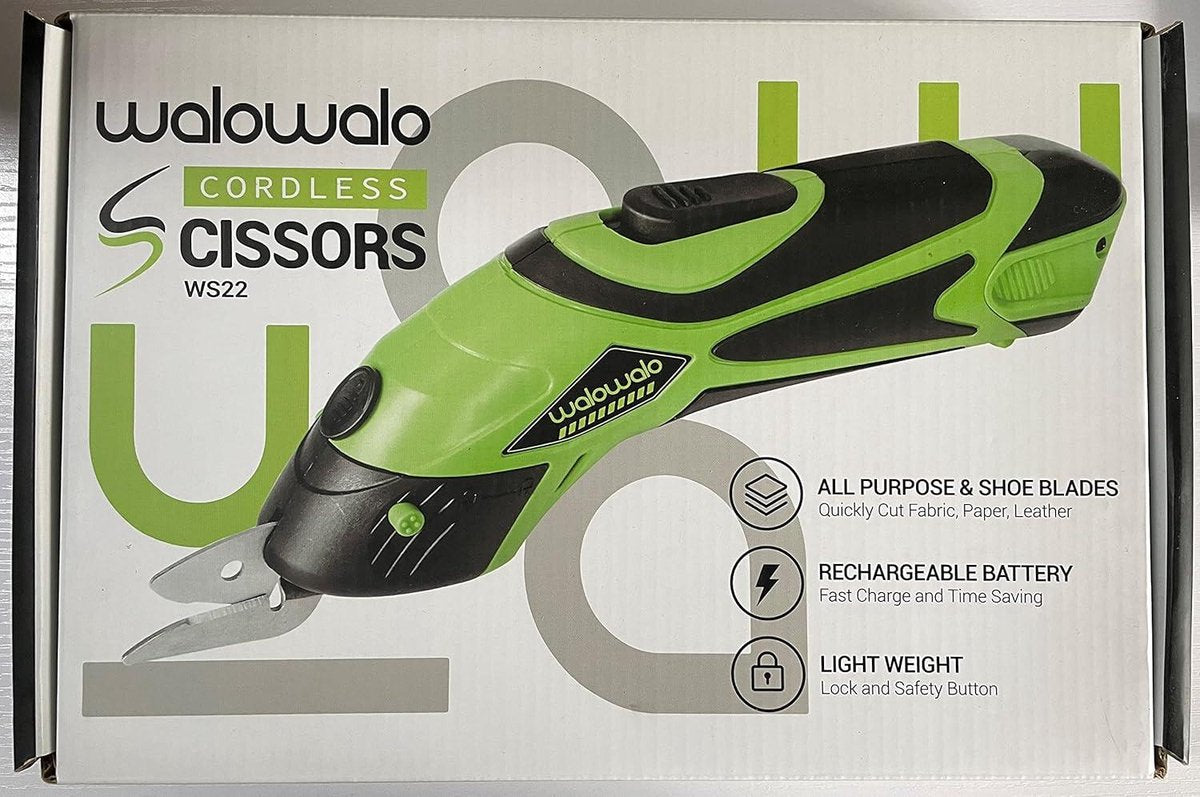 Cordless Rotary Cutter - Electric Fabric Scissors Multicutter for Leather and Cotton - Fast Charging 4V Universal Cutter
