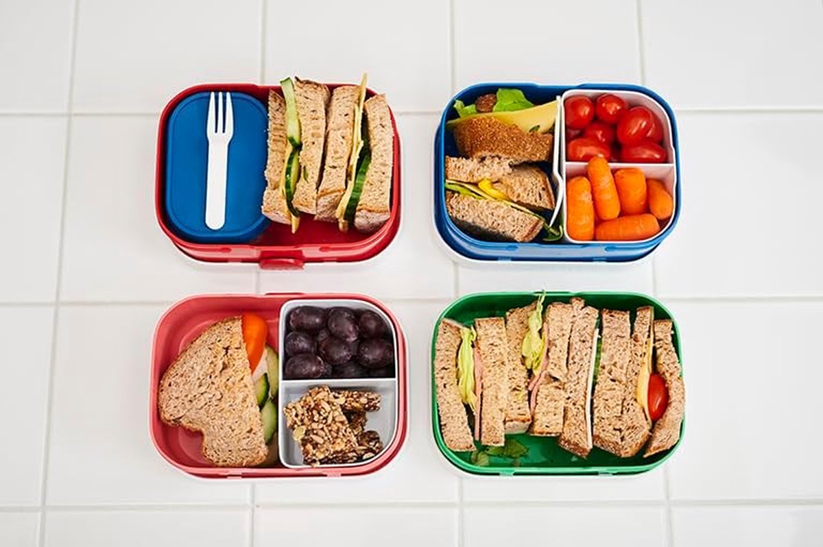 Lunchset Campus (schoolbeker en lunchbox) Little Dutch - Flowers & butterflies.