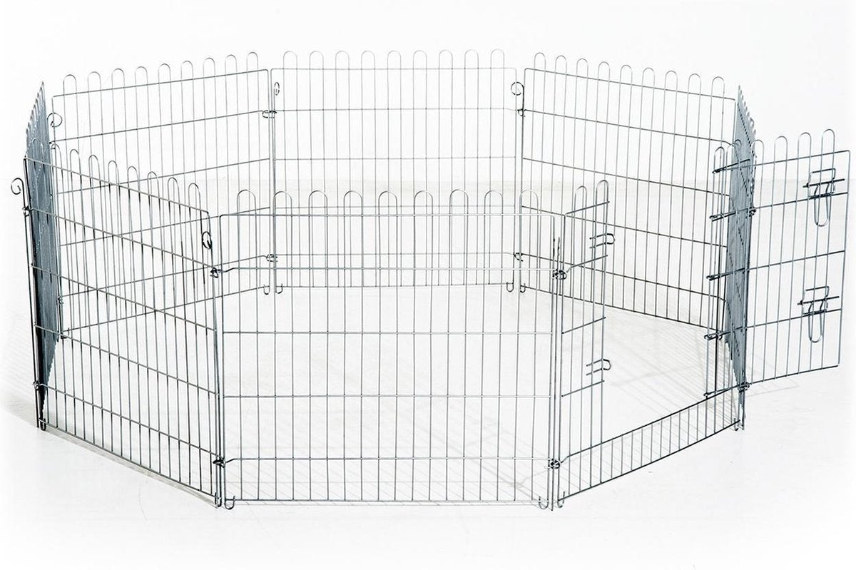 Puppyren XL - metaal - 76 cm hoog - 510 cm omtrek - Inclusief grondhaken