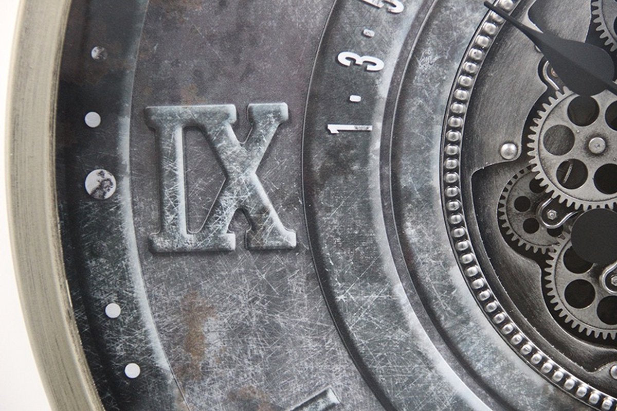 Large Wall Clock Sven - Industrial Clock - Modern Wall Clock 80 cm