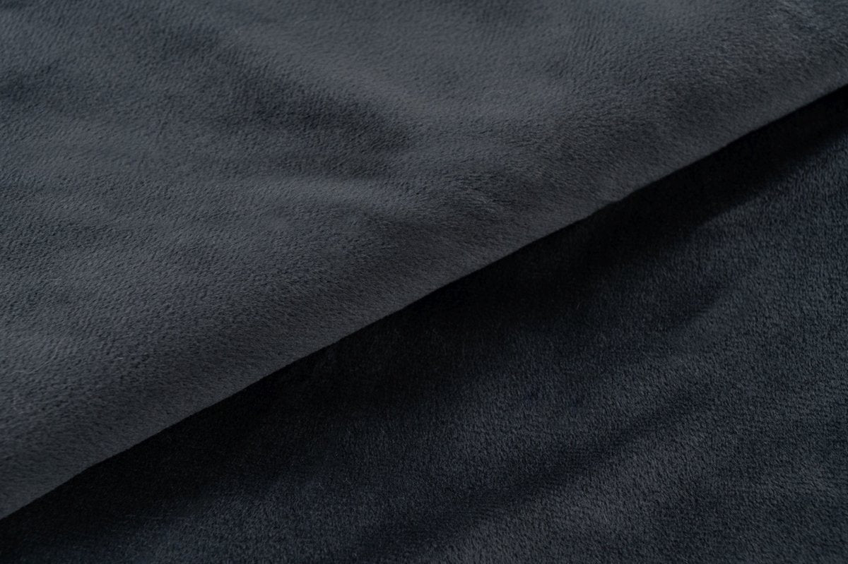 Lalee Pluche Fleece deken plaid zacht gestreept 3d imitatiebont plaid 150x200cm Antraciet grijs