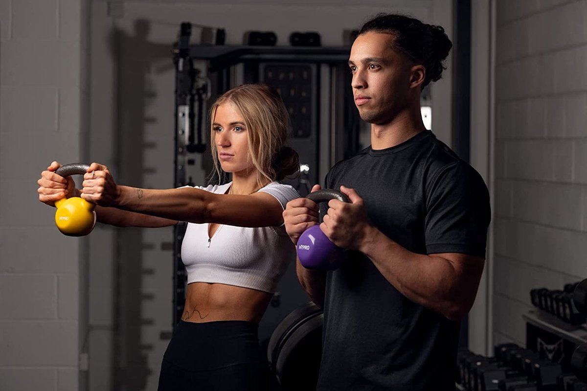Pro Fitness Kettlebell Set – set van 3 gewichten – 2, 4 en 6 kg – Gietijzer – Opbergdoos - Cadeau