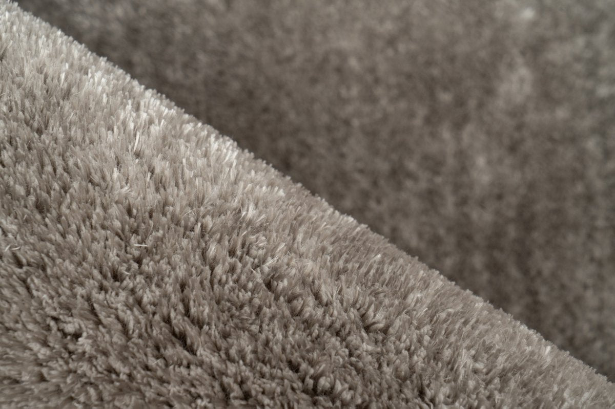 Lalee Glamour - hoogpolig vloerkleed - Velours - Velvet - Gerecycled karpet fraai tapis - effen tapijt maat 80x150 Zilvergrijs