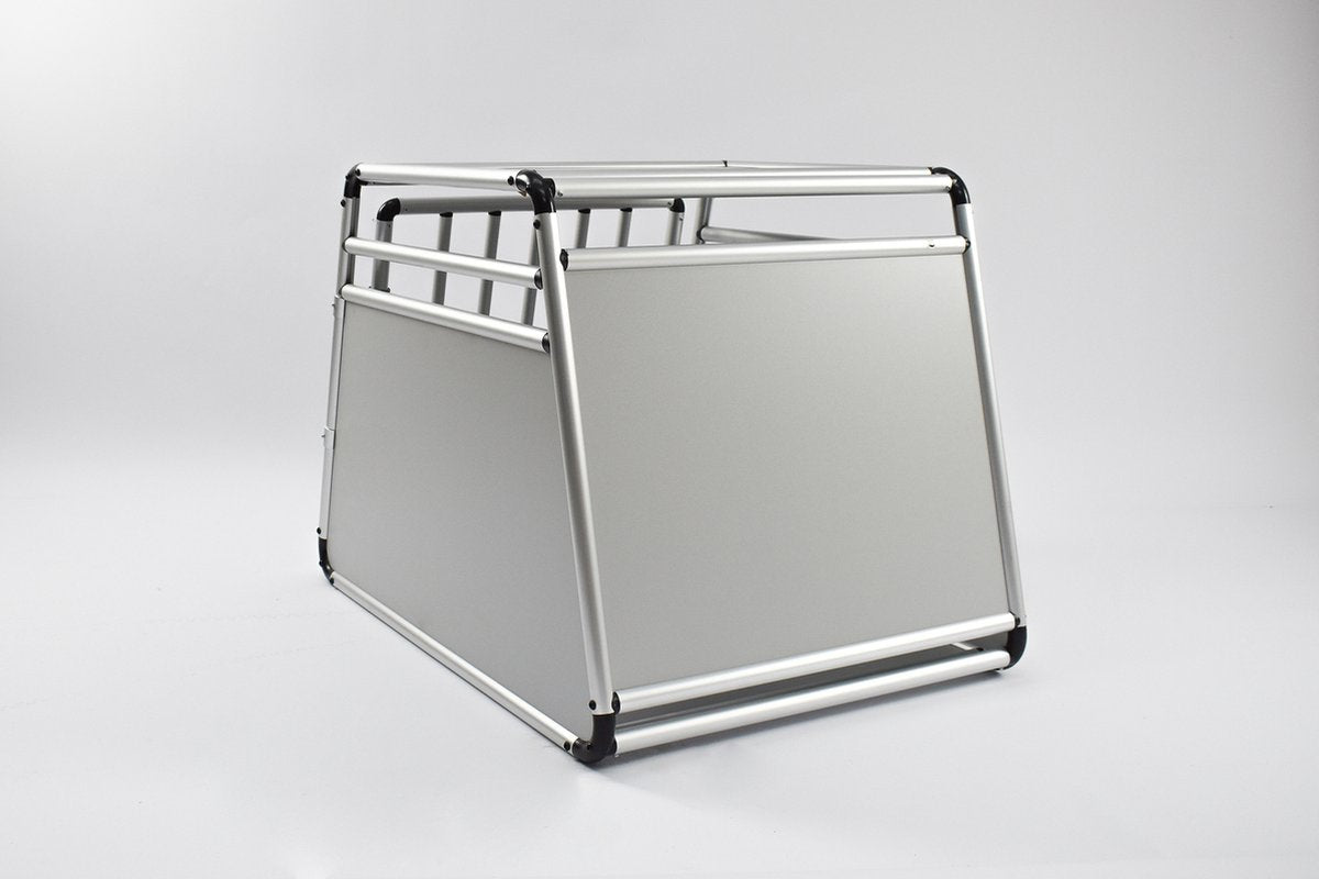 Hondenbench ronde aluminium buis large 80x60,5x64
