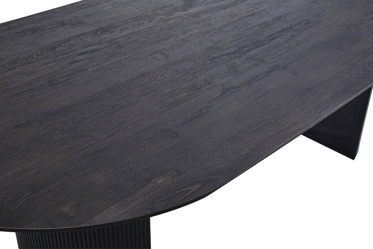 Eettafel Odile Donkerbruin - MDF - Overig - 230x110cm - Hoogte 76 cm