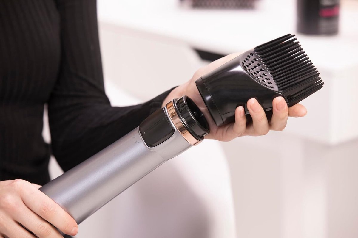Hair Dryer with Brush - Electric Hair Brush - Curling Brush - Straightening Brush - Brush Hairdryer