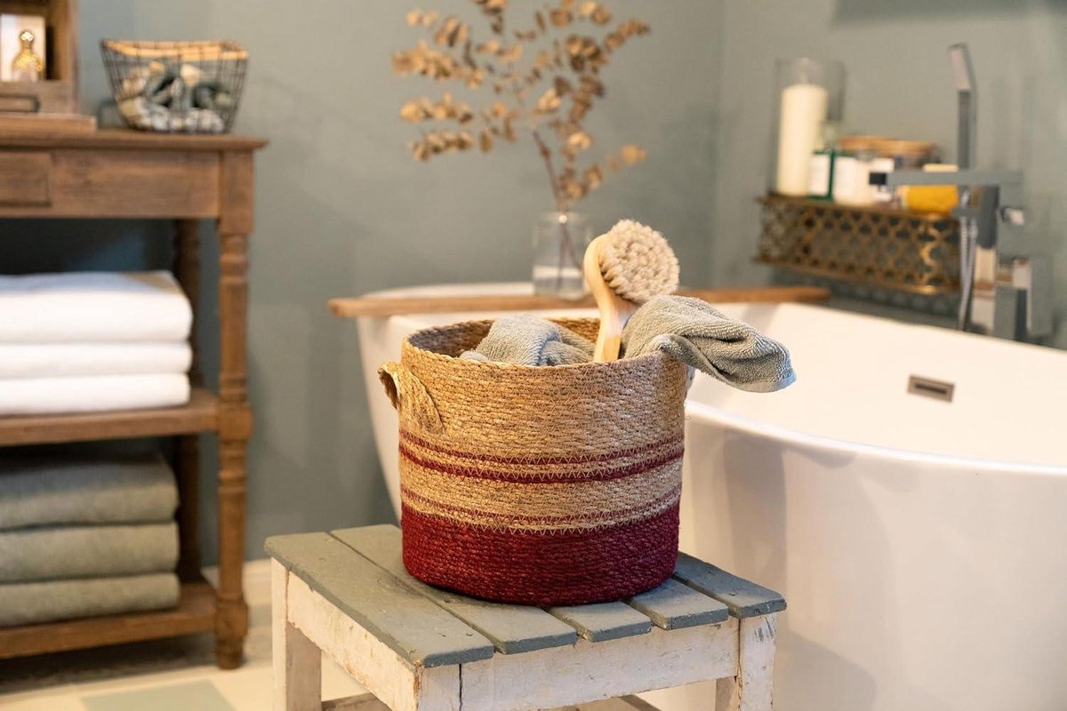 Wicker basket with lid sweet living seagrass basket woven laundry basket decorative baskets boho style storage M Wicker basket with lid sweet living