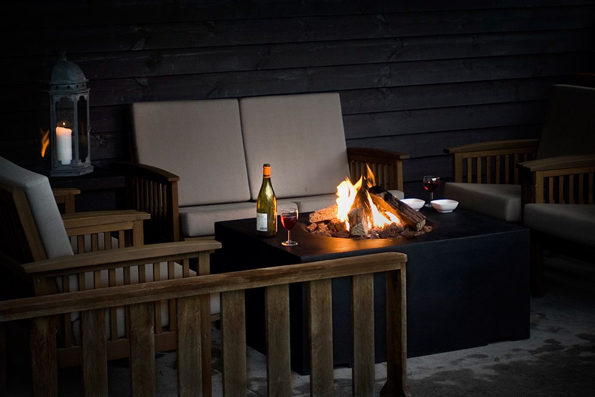 Happy Cocooning - Fire Table Rectangular - Anthracite