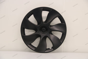 Tesla Model Y Mat Zwarte aerodynamische wieldoppen - Set van 4 wieldoppen - Sportieve upgrade voor 19 inch velgen