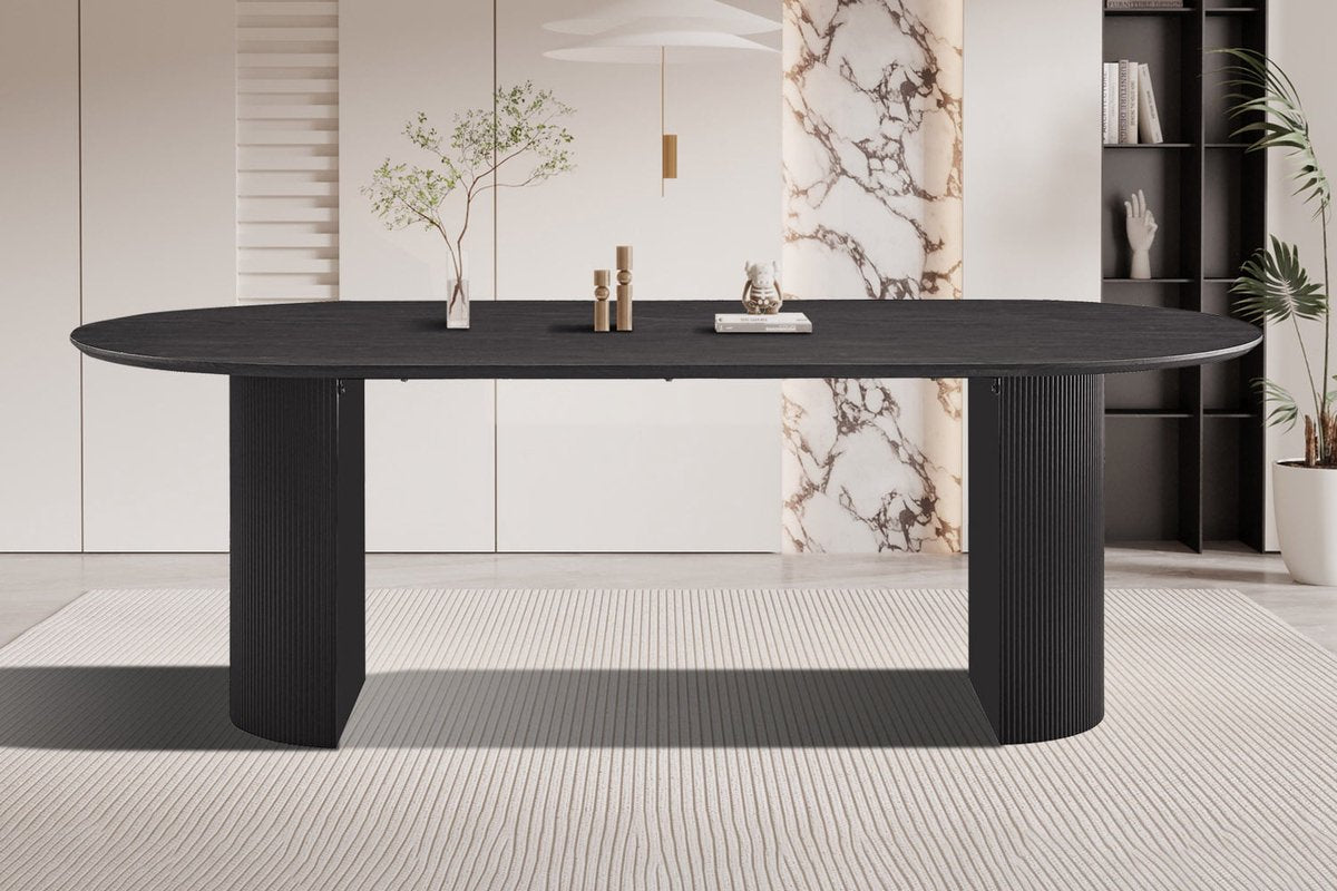 Dining table Odile Dark brown - MDF - Other - 230x110cm - Height 76 cm