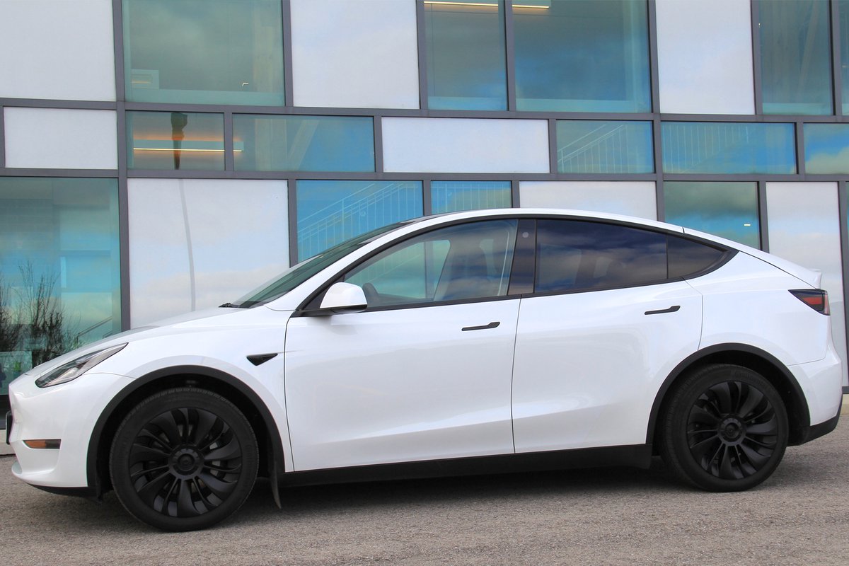 MHDW - Wieldoppen Geschikt voor Tesla Model Y Zwarte Performance Turbine wieldoppen set - Sportieve upgrade voor 19 inch Gemini velgen - Auto Exterieur Accessoires Nederland en België