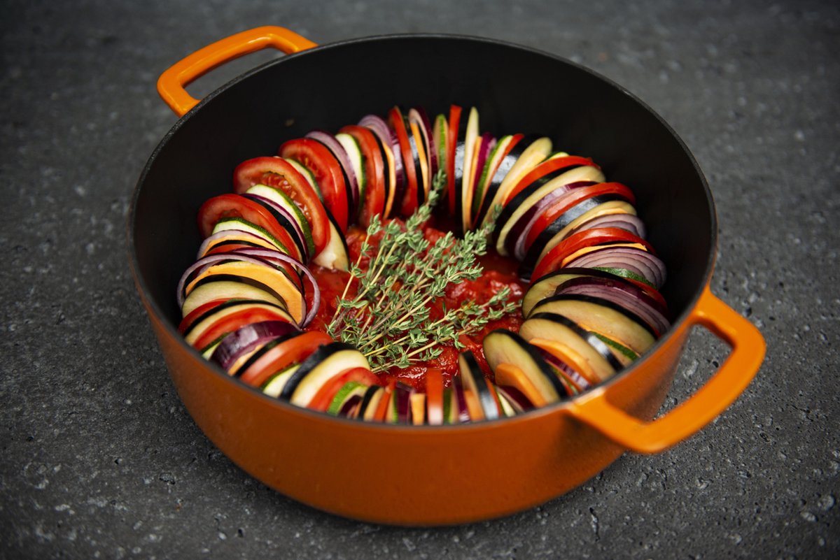 Combekk Sous Chef gietijzeren braadpan - 24cm - oranje