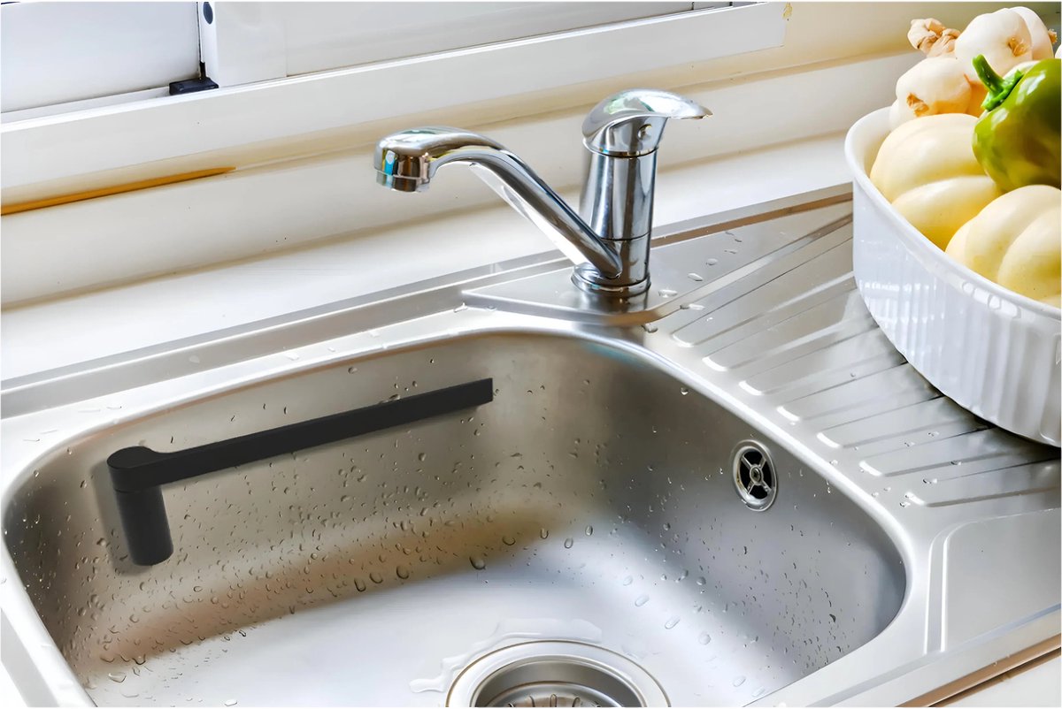 Magnetic Dishcloth Holder - High-quality Stainless Steel - RVS - Silver - Strong Magnet - Including Free Dishcloth - Sink Organizer - Countertop Organizer - Kitchen Organizers - Kitchen Accessories - Magnetic Dishcloth Holder