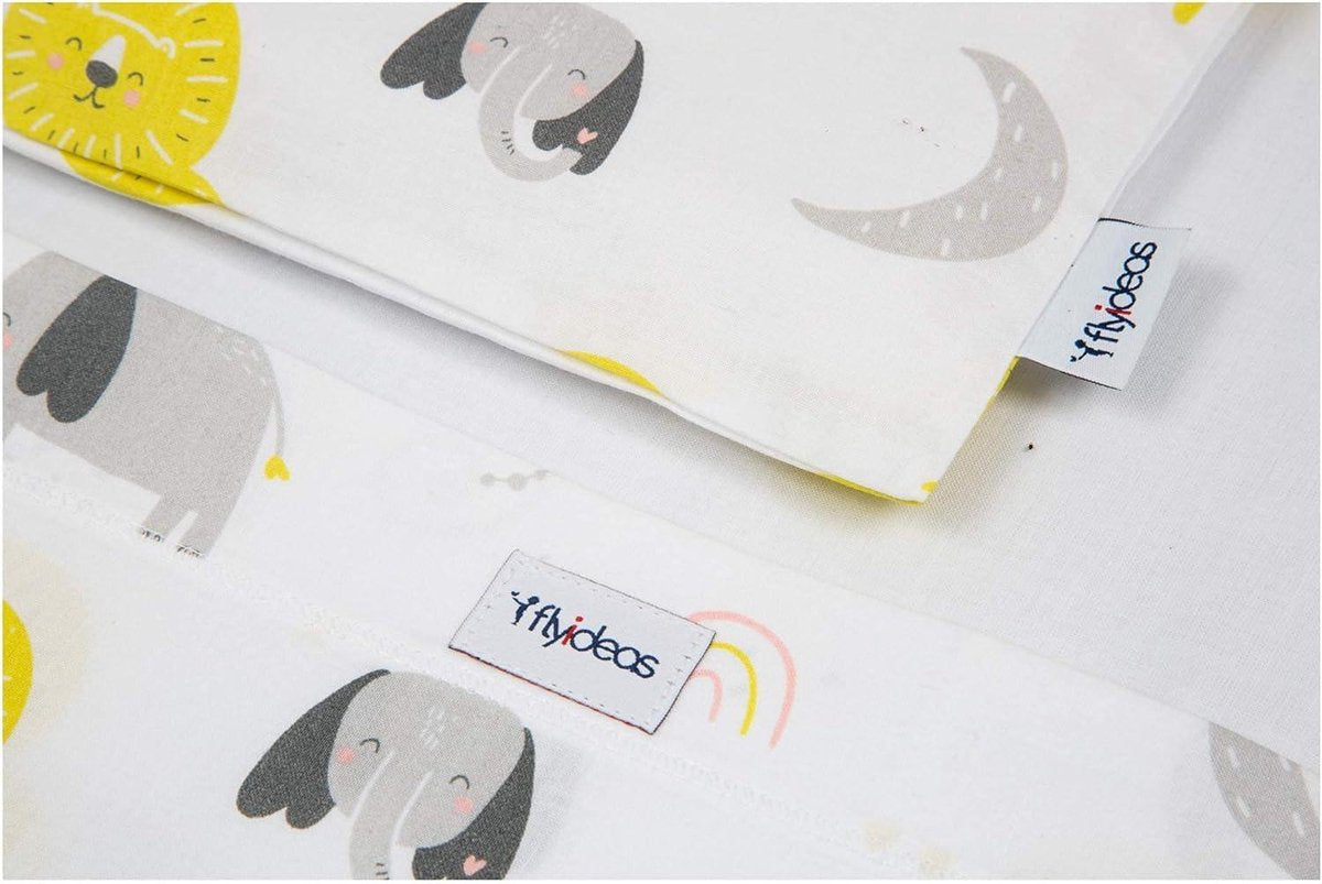 Hoeslakens Voor Wiegje Co Sleeper 3-Delige Set 90x55 cm - Waterdichte Matras Beschermer - Kinder Bedden - 100% Puur Katoen - Co Sleeper