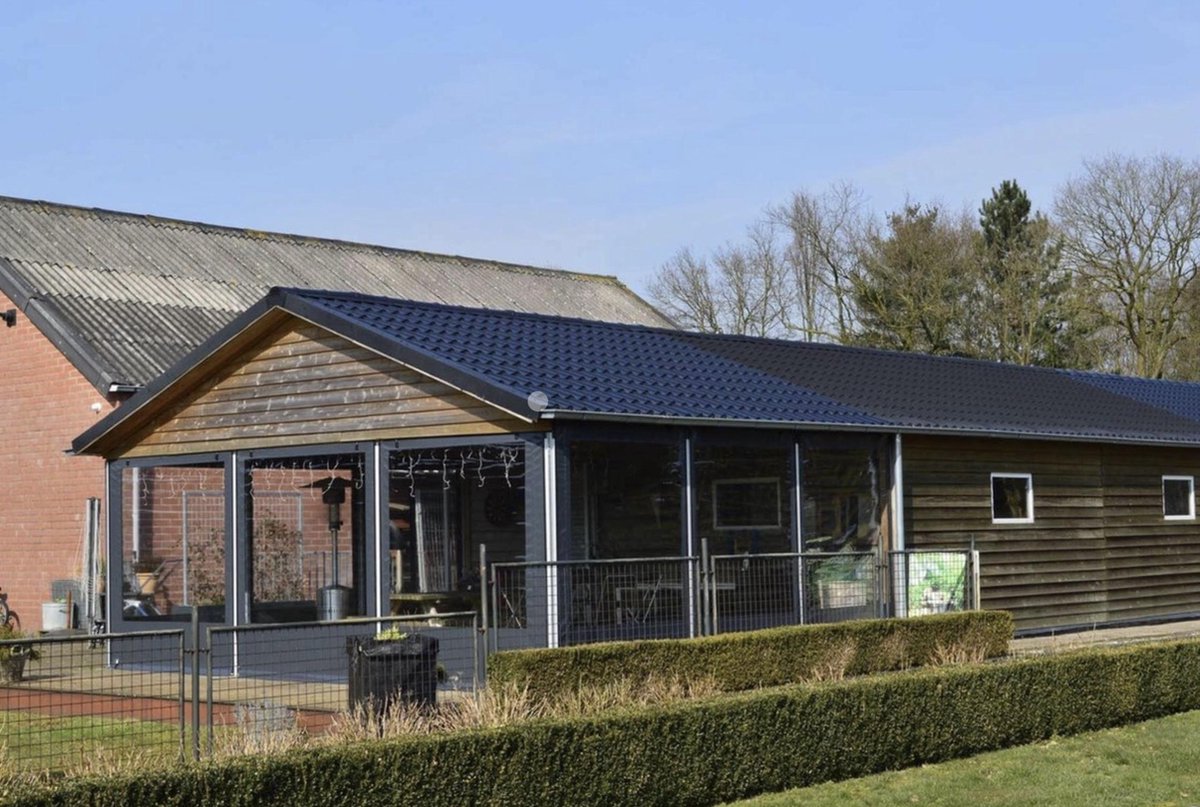 Verandazeil - Antraciet - 3 meter breed 2.48 hoog - Maatwerk mogelijk - Verandazeil - Raamzeil - Veranda - Serrezeil - Raamzeilen - Tuinscherm.