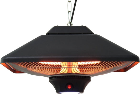 Terrasverwarmer met afstandsbediening - Heater - Terrasheater - 2000 Watt - Zwart