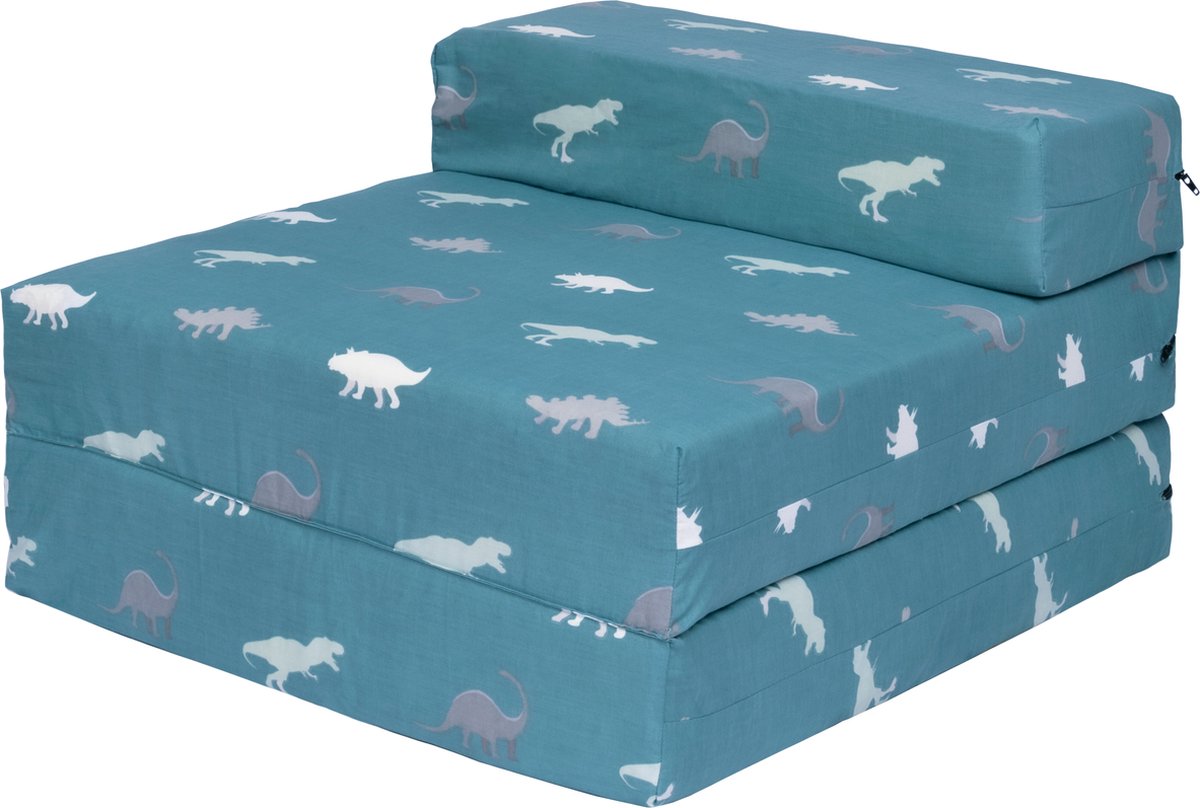 Kids Opvouwbare Matras - Logeermatras Opvouwbaar - Zetelbed - Kinderen Vouwmatras - Kinder Opvouwbaar Matras 1 Persoons - Logeerbed voor Kinderen