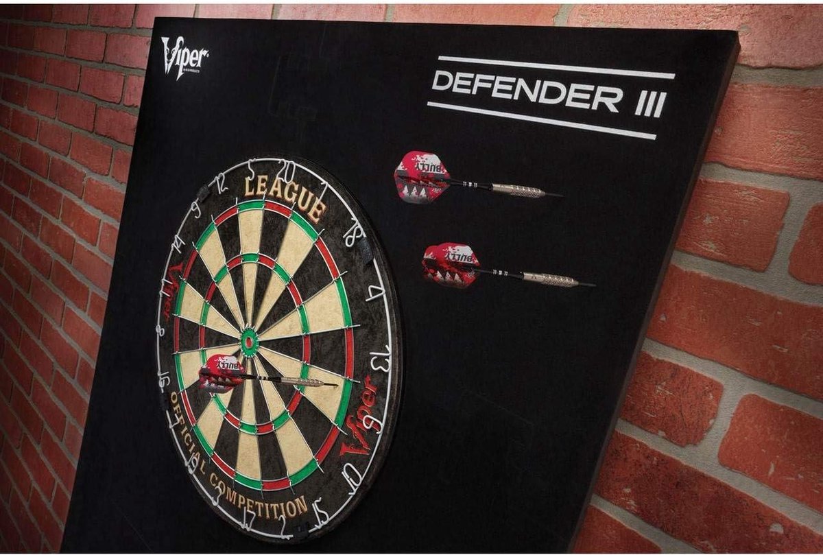Defender III Extended Length Dartboard Surround Wall Protector - Dartsbescherming voor Viper. foam board