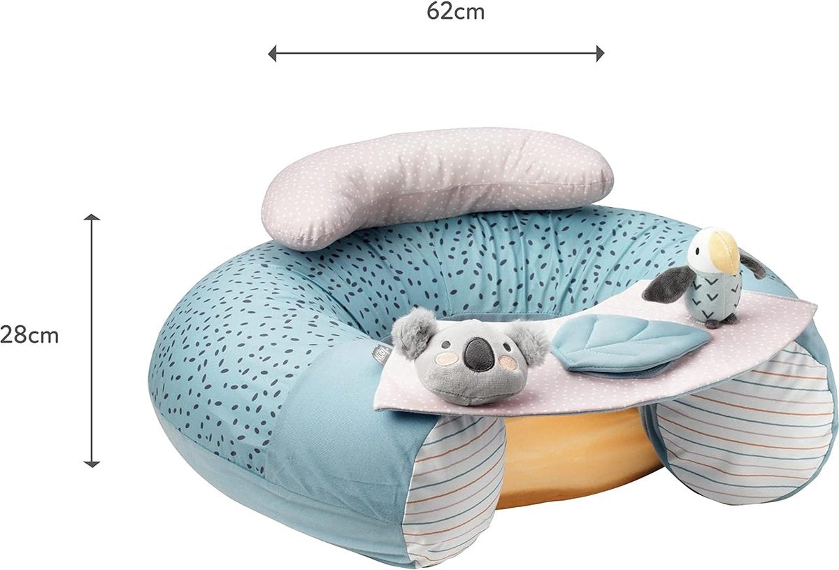 Animal Adventures Sit-Me-Up Baby Seat - Opblaasbare vloerstoel voor baby om te spelen en te zitten - Verwijderbaar dienblad - Machinewasbaar - 6+ maanden