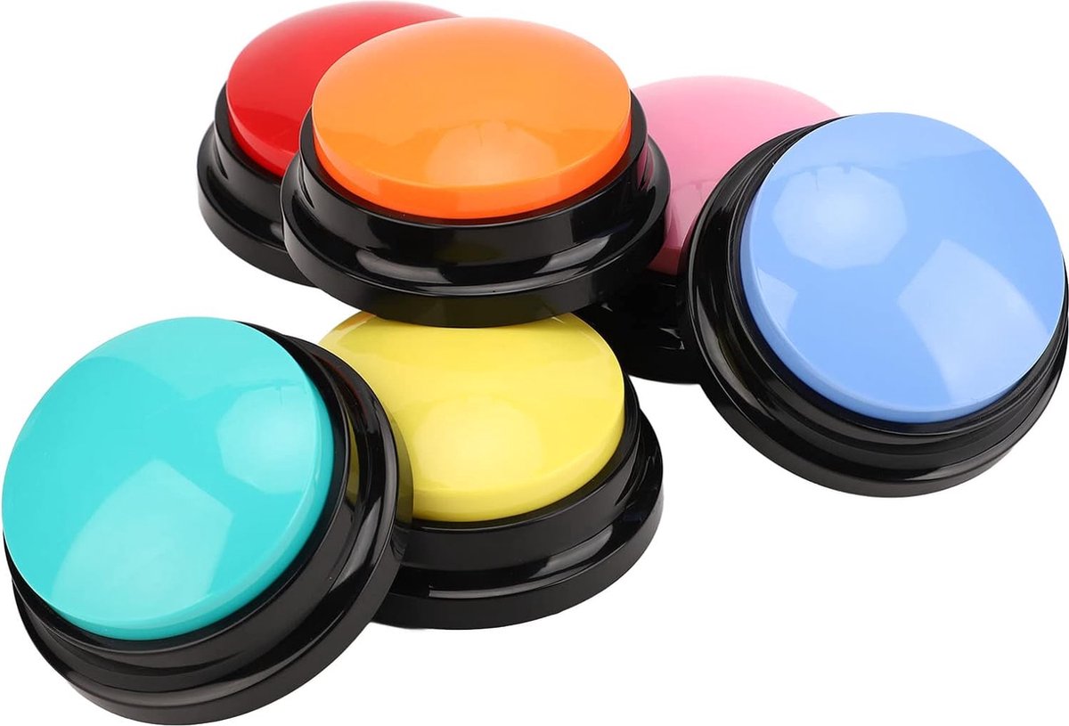 Talk button - Dog button - Dog buttons - Talk buttons - Talk button - Dog talk button - Talk button for dogs - Voice Recorder - With recording function - Dog trainer - Dog training - Training for Dogs - Dog toys - Dog intelligence