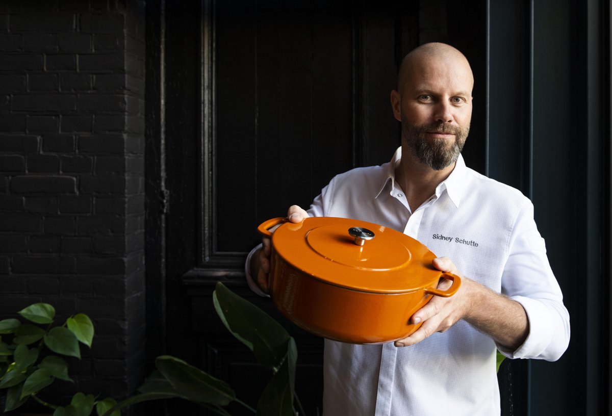 Combekk Sous Chef gietijzeren braadpan - 24cm - oranje