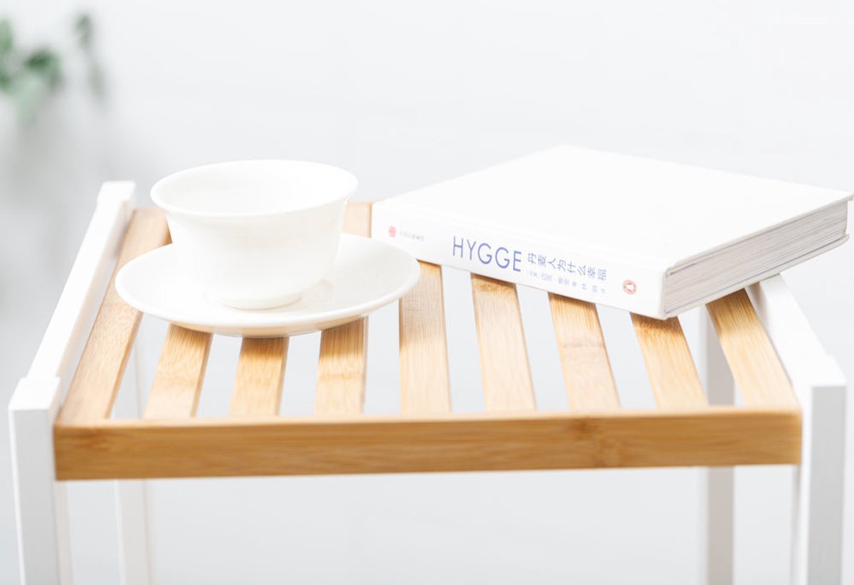 Bamboo storage rack - Bathroom rack - Shoe rack - Kitchen rack - Storage cabinet - 5 tiers - Kitchen rack - 33x33x146 Cm