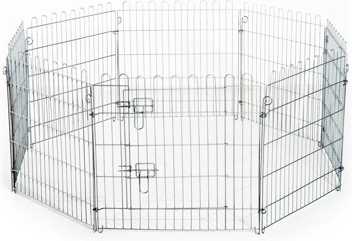 Puppyren XL - metaal - 76 cm hoog - 510 cm omtrek - Inclusief grondhaken