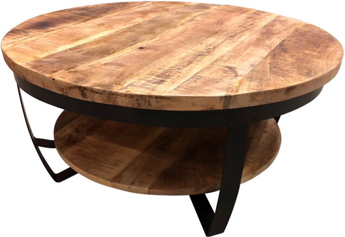 Combideal! Paras 90 & 70 - Set van 2 - Bijzettafel - Mangohout - Paras | Salontafel Rond