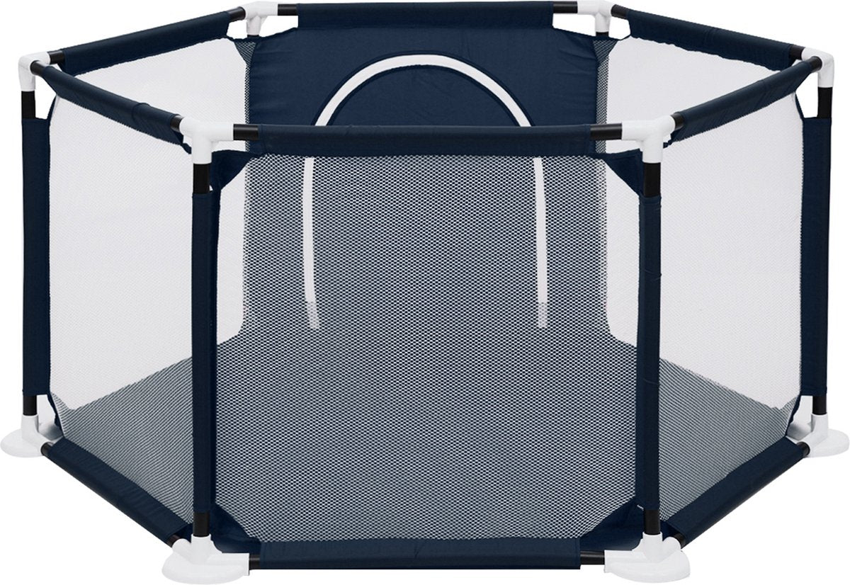 Grondbox Baby - Speelbox - 140x140x65cm - Zeshoek - Navy