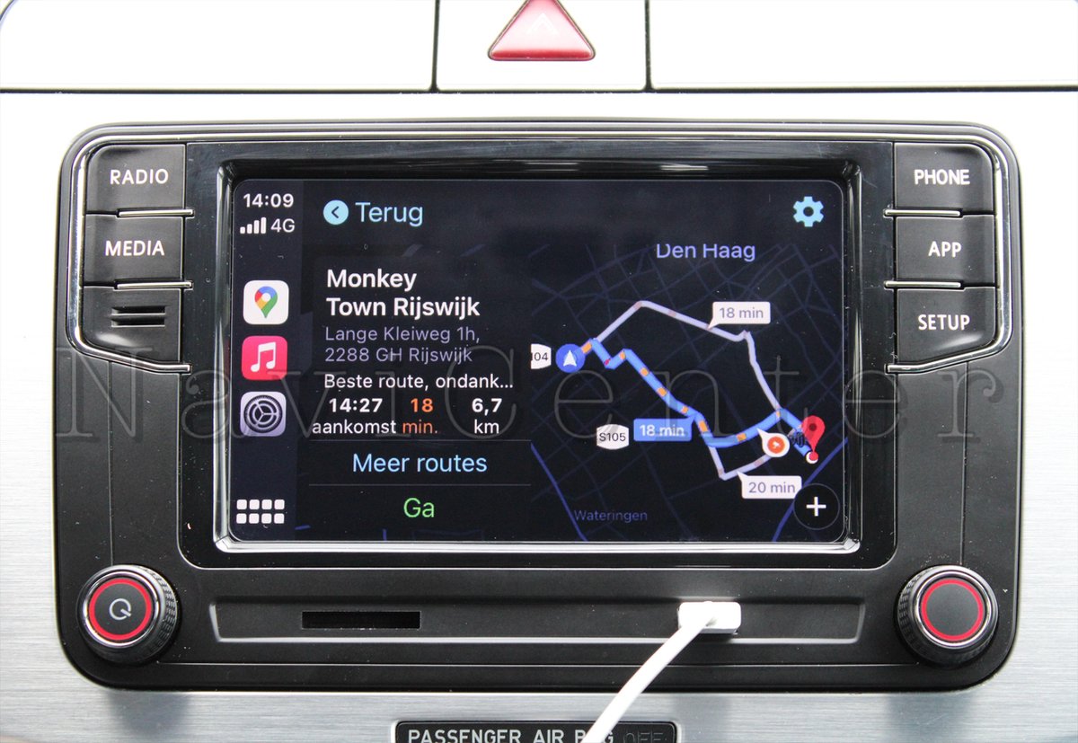 RCD CarPlay autoradio voor Volkswagen Golf 6 Polo 6r Passat Jetta Caddy Eos Transporter Tiguan Touran Scirocco vanaf bouwjaar 2010