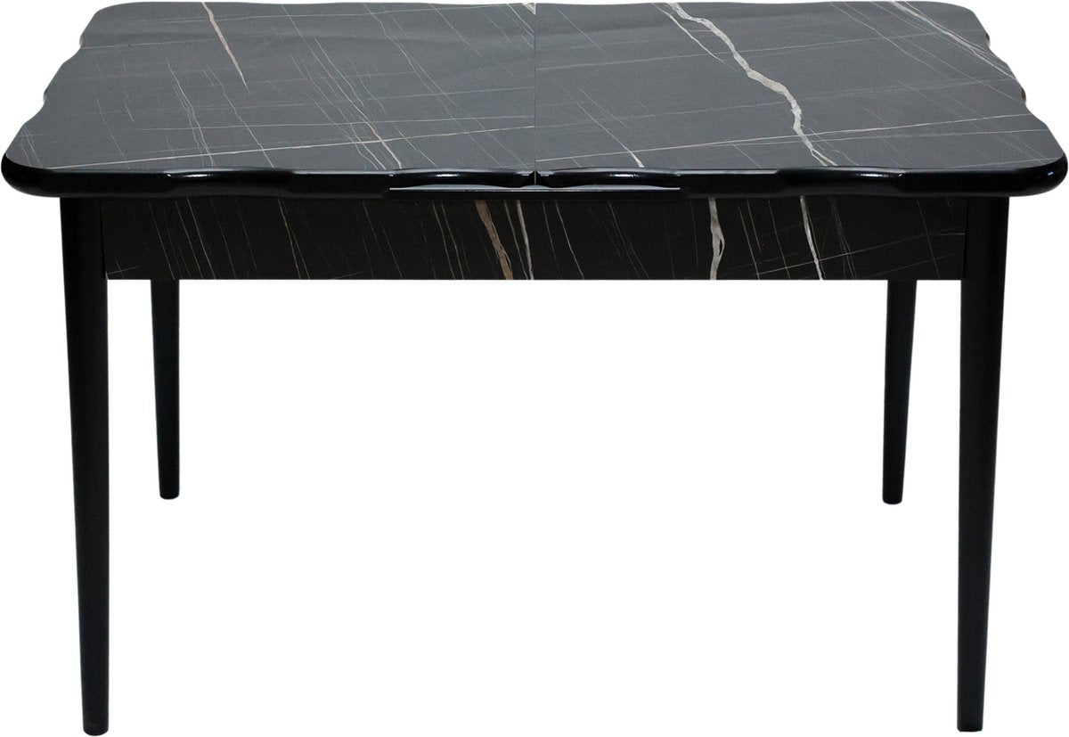 De Sfeer - Keukentafel - Eetkamertafel - Eettafels - Inklapbaar - Sonato - 165x80 cm - 4 tot 6 personen - Eettafel - MDF