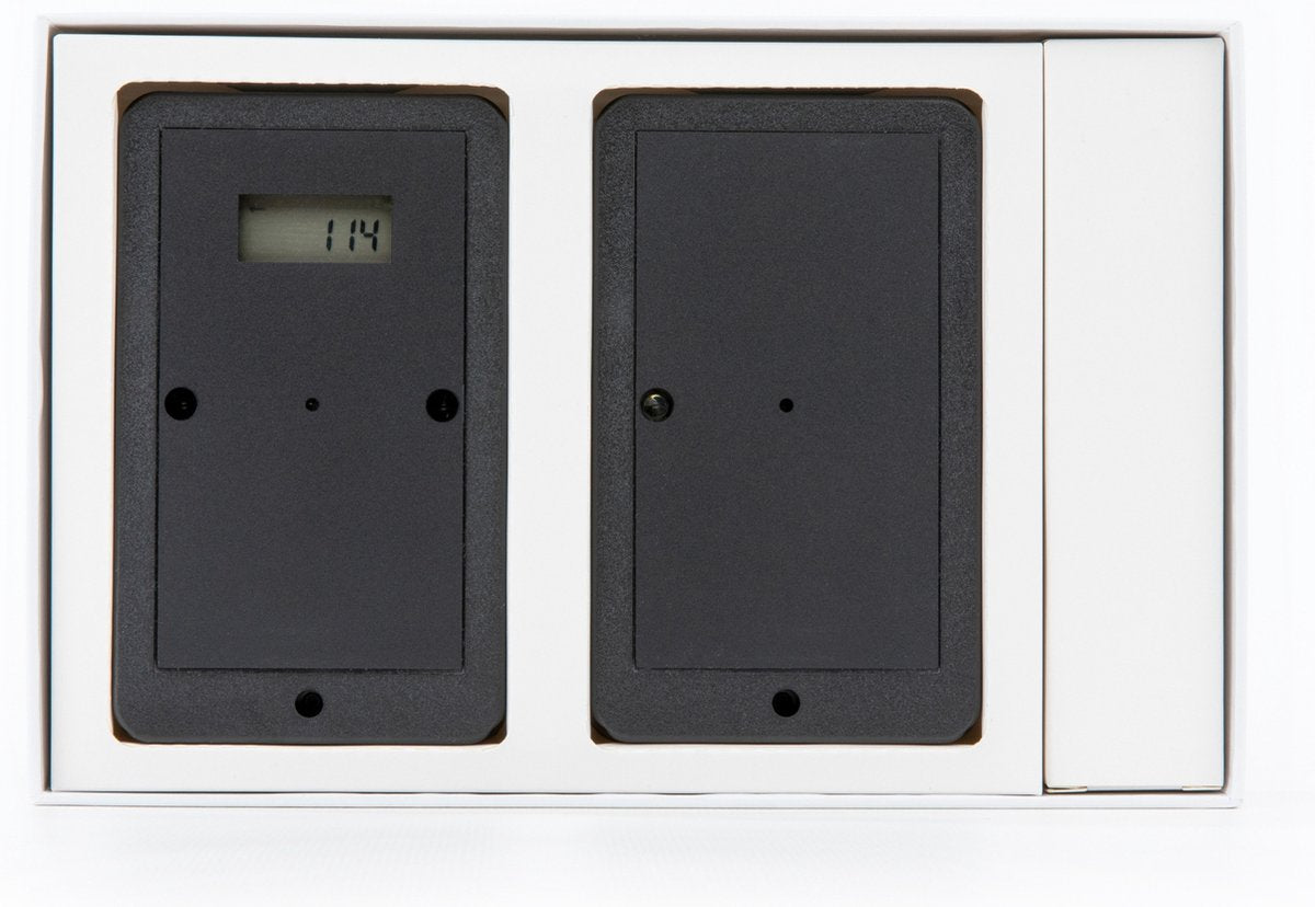 Wireless Customer Counter with Two-Way Display - People Counter - Gain Insight into Visitor Numbers - Battery-Operated Visitor Counter - Easy Installation