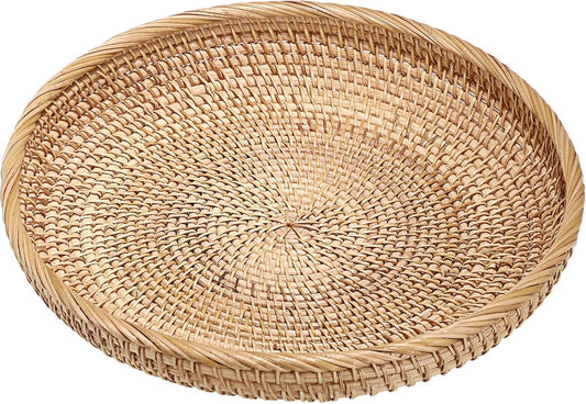 Handmade Wicker Storage Basket for Fruit and Decorative Purposes (30 cm)