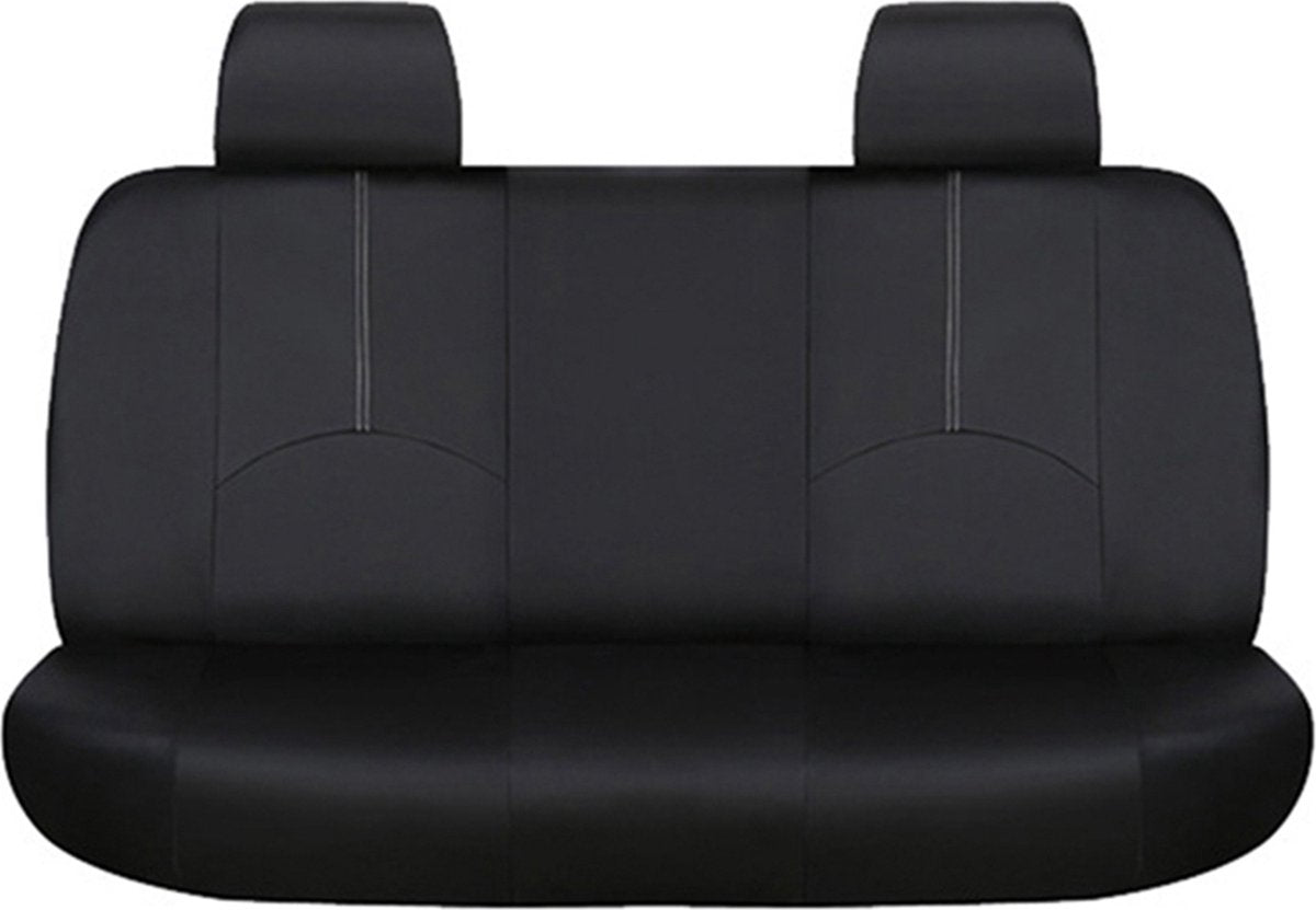 Universal car seat covers - Eco Leather - Black - Car seat cover - Complete set - Seat cover set