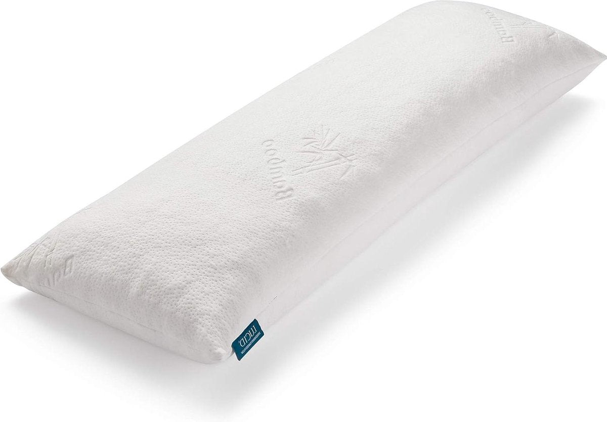 Shredded Memory Foam body pillow 20 x 54 inch with cover - ergonomic side sleeper pillow for adults - ideal pregnancy pillow maternity pillow cover xxl