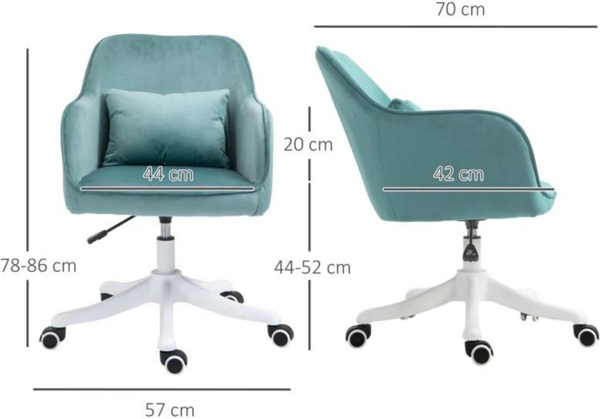 Office chair with massage function - Ergonomic office chair - Green