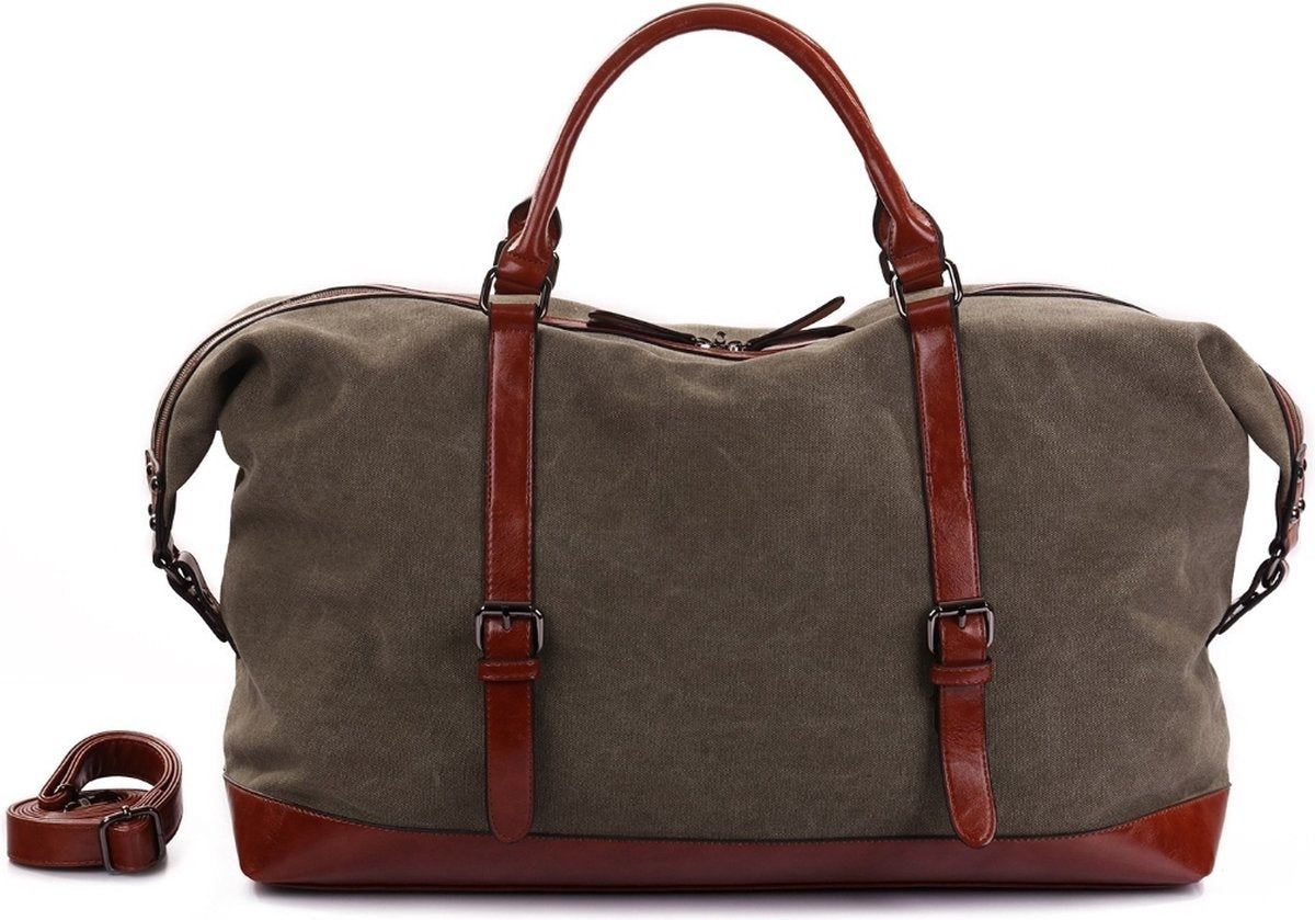 Ines Delaure - Weekendtas - Weekender - Reistas - Sporttas - 35 liter - Kaki