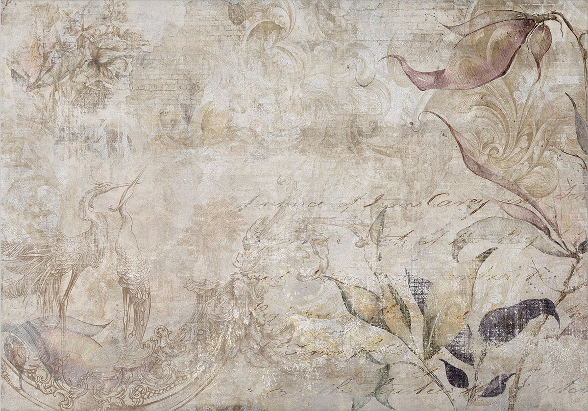 Fotobehangkoning - Wallpaper - Non-woven wallpaper - Photo wallpaper - Power of Passing - Vintage - 150 x 105 cm