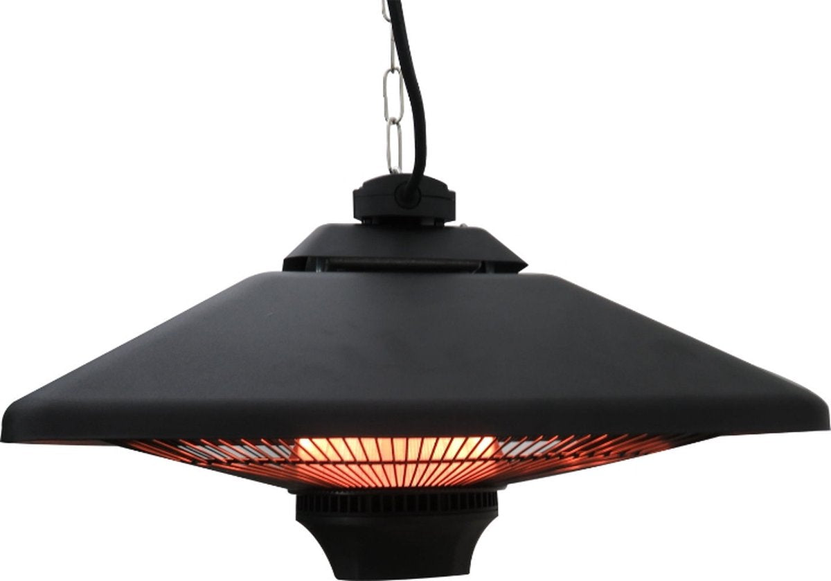 Terrasverwarmer met afstandsbediening - Heater - Terrasheater - 2000 Watt - Zwart