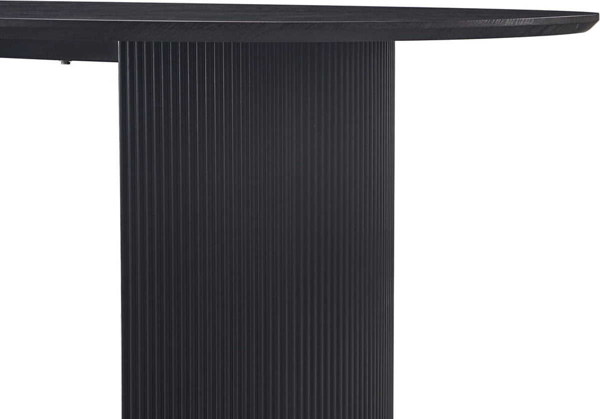 Eettafel Odile Donkerbruin - MDF - Overig - 230x110cm - Hoogte 76 cm